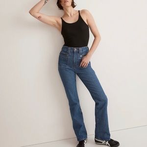 Worn once:Madewell perfect vintage flare jean in grahame wash